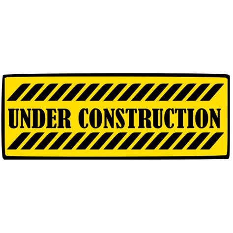 Under Construction Yellow Sign Free Svg