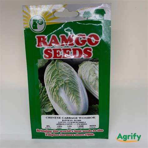 Chinese Cabbage Wombok Seeds Repolyo 300 Seeds Binhi Shopee Philippines