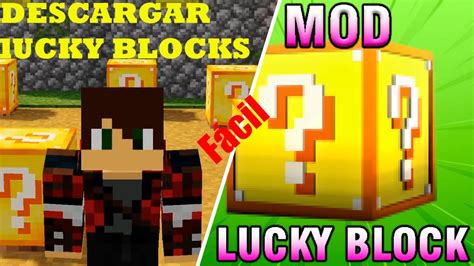 CÓmo Descargar Lucky Blocks Tutorial Minecraft Sack136 Youtube