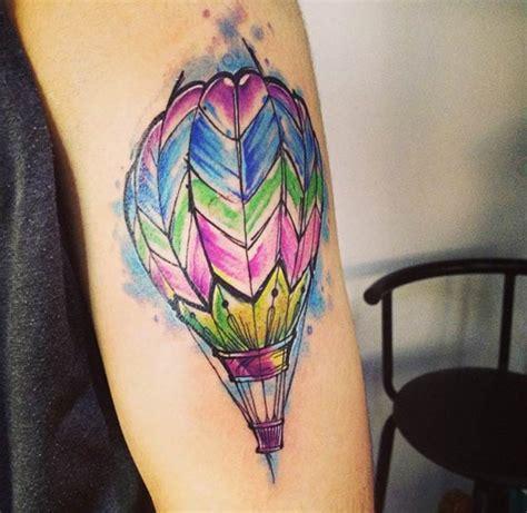 48 Incredible Hot Air Balloon Tattoo Designs Tattooblend