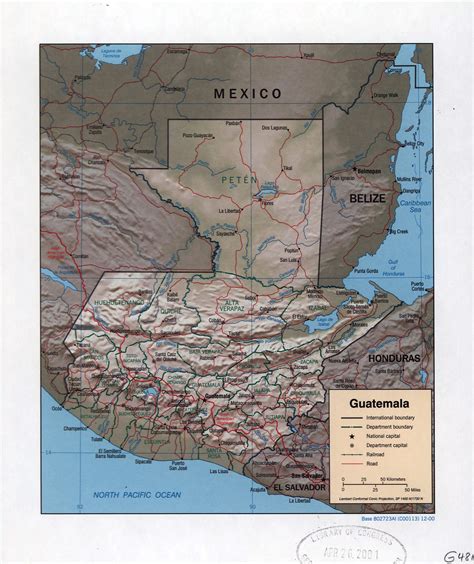 Large Detailed Political And Administrative Map Of Guatemala With