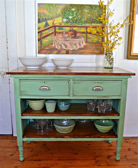 Antique Dresser Turned Kitchen Island Kitchen Tiles Design