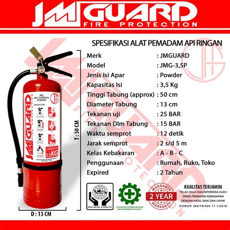 Jual APAR 3 5 Kg ABC Dry Powder Alat Pemadam Api Fire Extinguisher