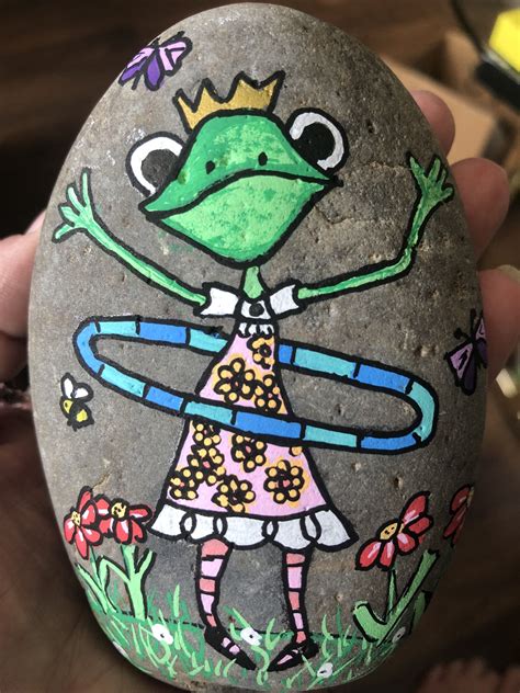 Frog Painted Rock Rock Painting Patterns Rock Painting Ideas Easy