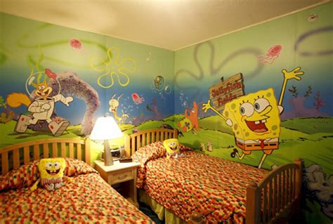 Cute Kid Bedroom Theme With Spongebob Ideas Homemydesign