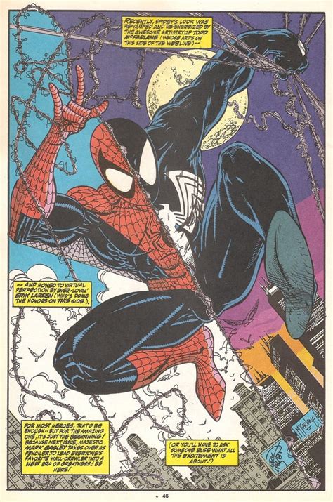 The Red And The Black Art By Todd Mcfarlane From The Amazing Spider
