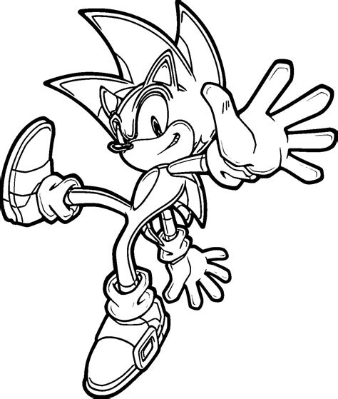 Sonic In Motion Sonic Kids Coloring Pages Page Page2