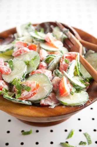 Can or more or less to taste) pineapple. Cucumber, Tomato, Mint Salad | Paula Deen
