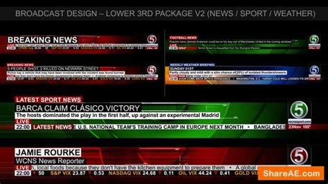 Download over 1557 free after effects templates! Videohive Broadcast Design - News Lower Third Package 2 ...