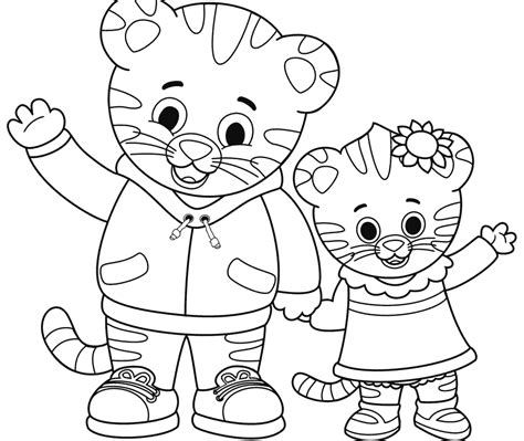 Happy travelling trolley tuesday bring this coloring sheet along. Simple Christmas Daniel Tiger Coloring Pages 7 | Daniel ...
