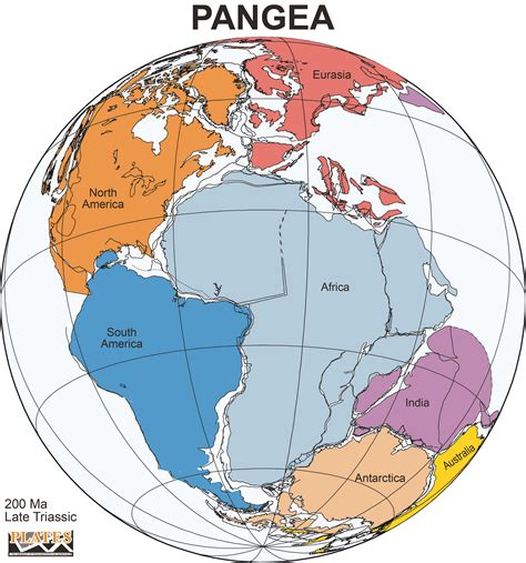 pangea was a supercontinent that existed about 300 million years ago it slowly began to break
