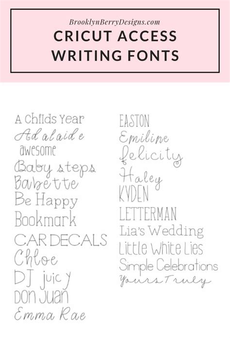Free Writing Fonts For Cricut Design Space Jordan Friess50