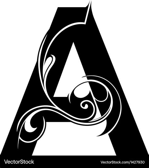 Tribal Letter A Tattoo Designs