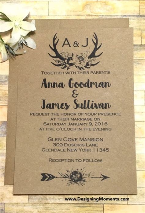 Free Country Style Wedding Invitation Templates Printable Templates