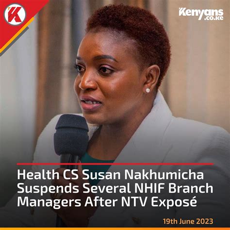 Go On Twitter Rt Kenyans Health Cs Susan Nakhumicha Suspends