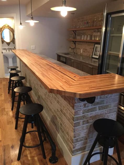 Butcher Block Countertops In 2021 Bars For Home Home Bar Designs