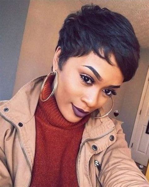 Gorgeous Short Pixie Hairstyles Ideas For Black Women45 In 2020 Short Black Hairstyles Black