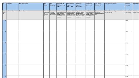 Risk Register Template Excel Learn About And Download A Free Risk