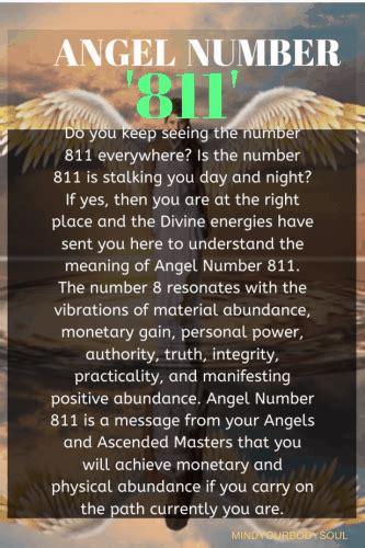 Angel Number 811 Meaning: Meaning Of 811 In Love? - Mind Your Body Soul