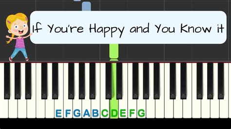 If Youre Happy And You Know It Easy Piano Tutorial With Free Sheet
