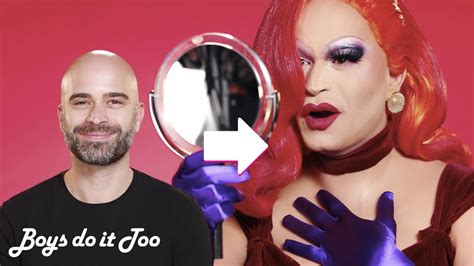 Impressive First Time In Drag Jessica Rabbit Transformation Youtube
