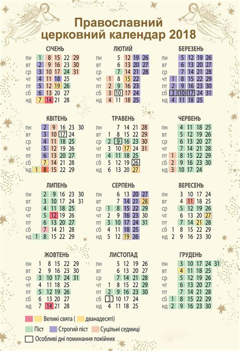 Розглядаємо православний календар 2018 року — зберігайте собі