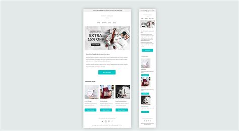 Email Newsletter Template Email Template Mailchimp Template Etsy Uk