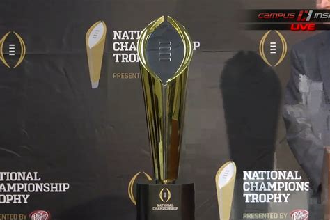 Ncaa Football Championship Trophy Custom 12 H Metal Replica College