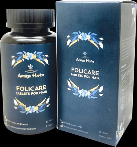 Herbal 60 Tab Amulya Folicare Tablets For Hair Fall Grade Standard