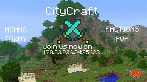 Citycraft Mcmmo Towny Hardcore Pvp Survival Minecraft Server