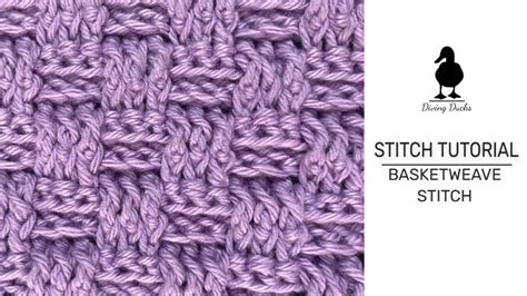 Crochet Basket Weave Stitch Tutorial Basketweave Stitch Youtube