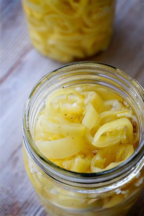 But you can substitute hotter peppers if you like. Easy Pickled Banana Peppers - No Canning | Stuffed banana ...