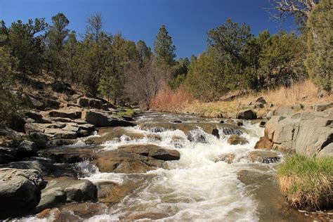 Rio Bonito Flows Towards Ft Stanton New Mexico Near