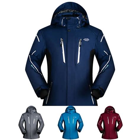 Brands Ski Jacket Men Winter 2018 New Waterproof Breathable Warm