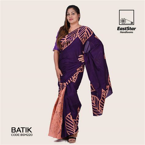 Sri Lankan Batik Saree Bsm220 East Star Handlooms