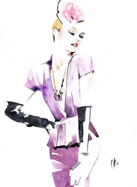 In Love With A Violet By Irina Kaygorodova Via Behance Fashion