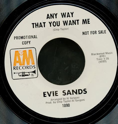 Evie Sands Any Way That You Want Me 1969 Vinyl Discogs