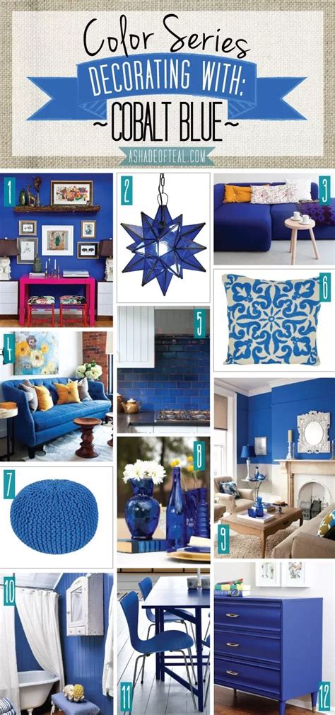 Color Series Decorating With Cobalt Blue Room Colors Blue Home