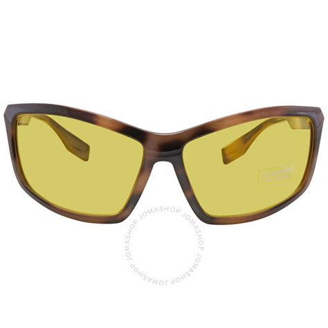 Burberry Yellow Rectangular Mens Sunglasses Be4297 350185 66 8056597051897 Sunglasses