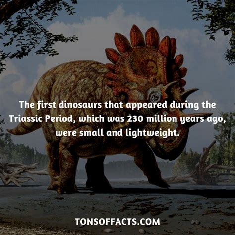 The First Dinosaurs That Appeared During The Triassic Period Which Was