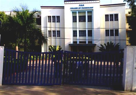 Damodaran as the first private before we go to complete college review, let us have a look at the major details of psg college of technology coimbatore. PSG College Of Technology - Psg College Of Technology