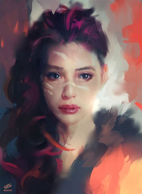 Recently Imgur Have Been Painting A Lot Of Digital Portraits Of Women