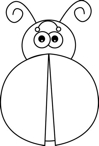 Ladybug life cycle learning pack from funwithmama.com: Black and White Ladybug Without Spots | Ladybug coloring ...