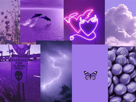 Purple Aesthetic Collage Wallpaper Aesthetic Collage Purple