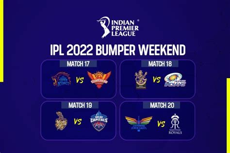 Ipl 2022 Live Streaming 4 Amazing Matches Over Weekend 4 Best Ways To