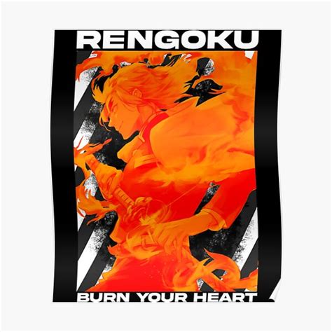 Rengoku Kyojuro Flame Pillars Essential Poster By Laertebellini