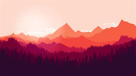 Flat Mountains Landscape By Ggiuliafilippini On Deviantart