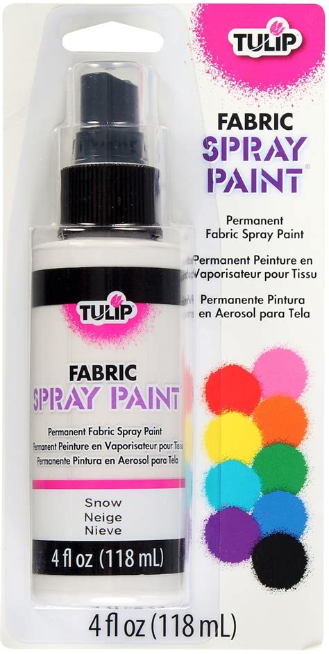Tulip Fabric Spray Paint 4oz Snow Michaels