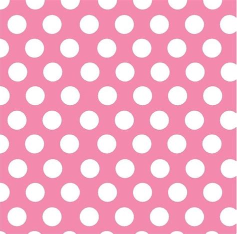 Pink With White Polka Dot Pattern Vinyl By Breezeprintcompany