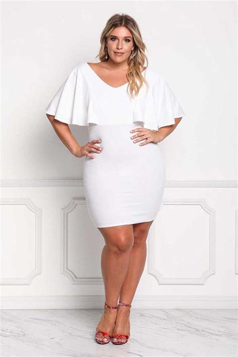 Outlet Curvy Plus Size White Gowns For Women Plus Size Boohoo Size